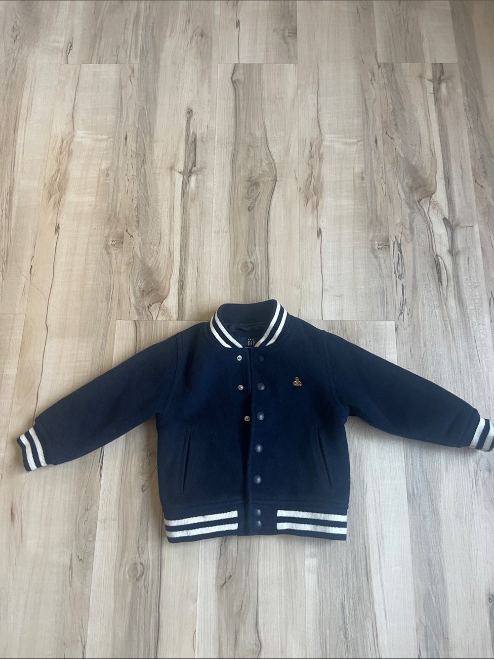 GAP Kids Navy Jacket with White Stripe Trim